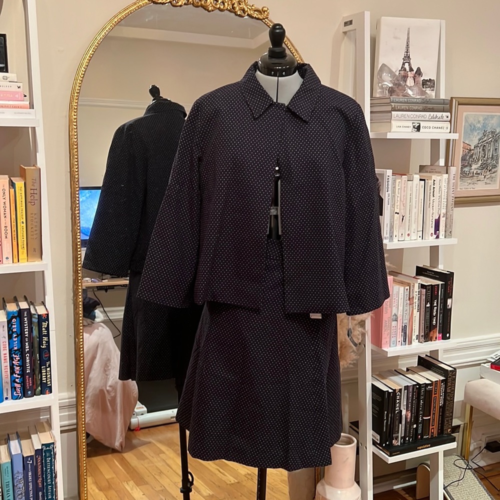 Vintage Pendleton NWT navy polka dot set